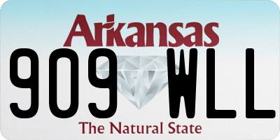 AR license plate 909WLL