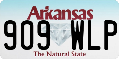 AR license plate 909WLP