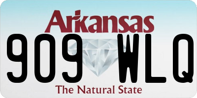 AR license plate 909WLQ