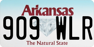 AR license plate 909WLR