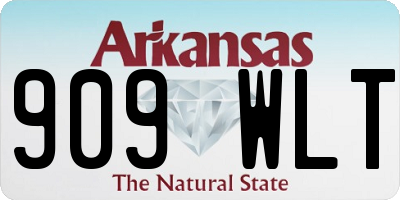 AR license plate 909WLT