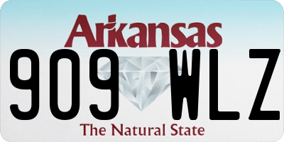 AR license plate 909WLZ