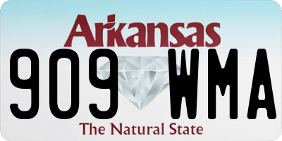 AR license plate 909WMA