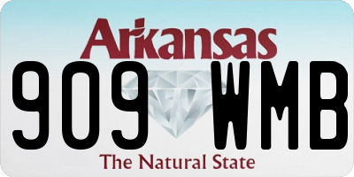 AR license plate 909WMB