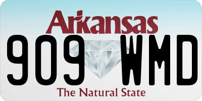 AR license plate 909WMD