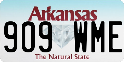 AR license plate 909WME