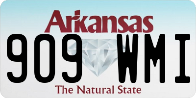 AR license plate 909WMI