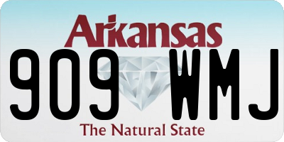 AR license plate 909WMJ