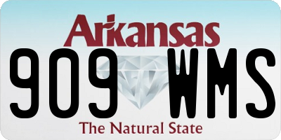 AR license plate 909WMS