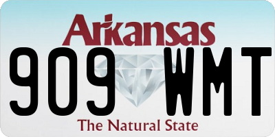 AR license plate 909WMT