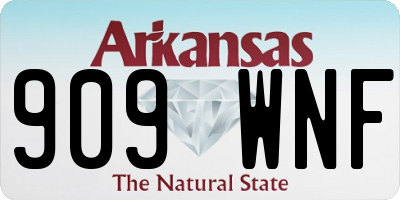 AR license plate 909WNF