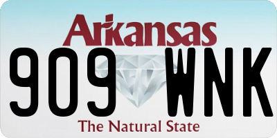 AR license plate 909WNK