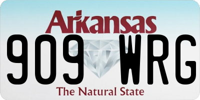 AR license plate 909WRG