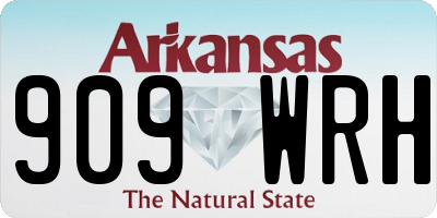 AR license plate 909WRH