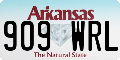 AR license plate 909WRL