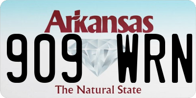 AR license plate 909WRN