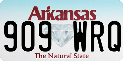 AR license plate 909WRQ