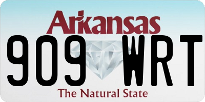 AR license plate 909WRT