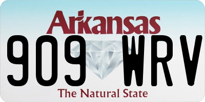 AR license plate 909WRV