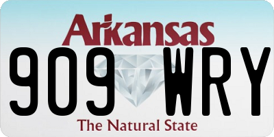 AR license plate 909WRY