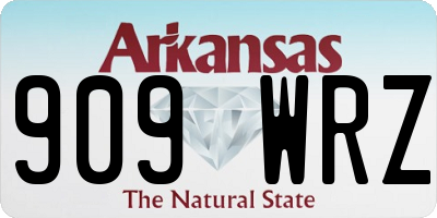 AR license plate 909WRZ