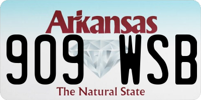 AR license plate 909WSB