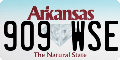 AR license plate 909WSE