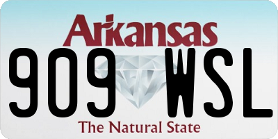 AR license plate 909WSL