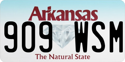 AR license plate 909WSM