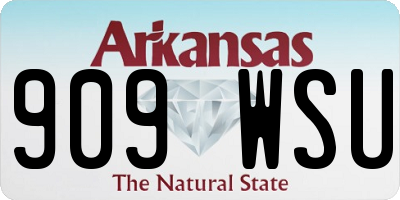 AR license plate 909WSU