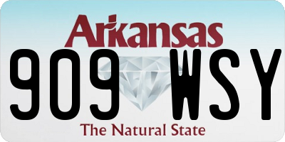 AR license plate 909WSY