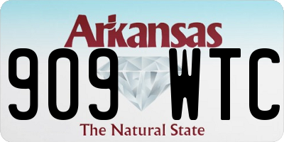 AR license plate 909WTC