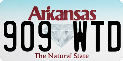 AR license plate 909WTD