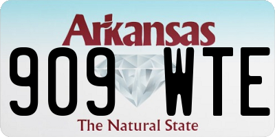 AR license plate 909WTE