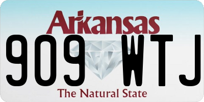 AR license plate 909WTJ