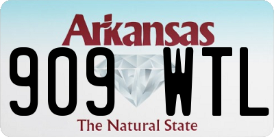 AR license plate 909WTL