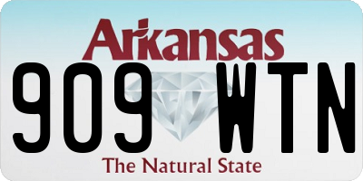 AR license plate 909WTN