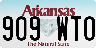 AR license plate 909WTO
