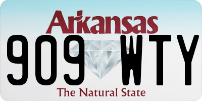 AR license plate 909WTY