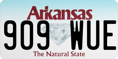 AR license plate 909WUE