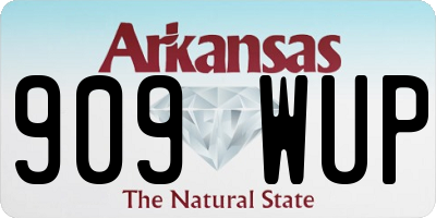 AR license plate 909WUP