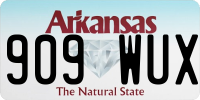 AR license plate 909WUX