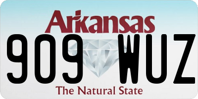 AR license plate 909WUZ