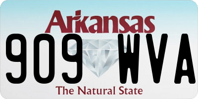 AR license plate 909WVA