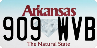 AR license plate 909WVB