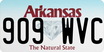 AR license plate 909WVC