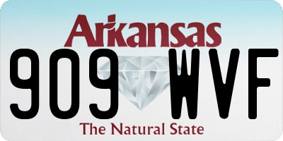 AR license plate 909WVF