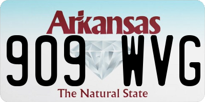 AR license plate 909WVG