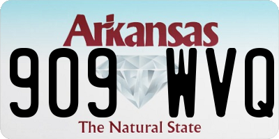 AR license plate 909WVQ