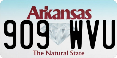 AR license plate 909WVU